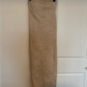 Tan Maxi Jean Dress